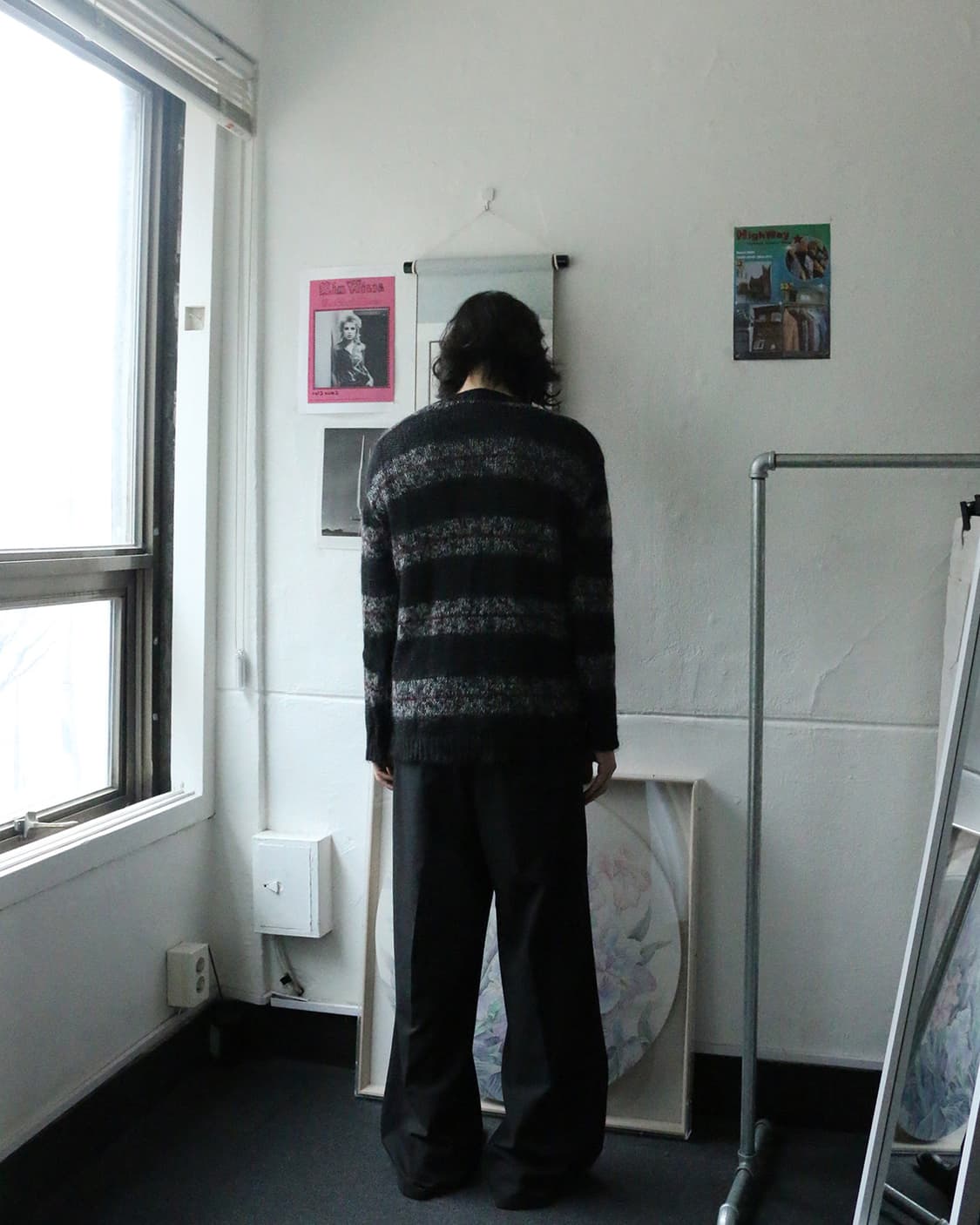  Hare 블랙 와이드 팬츠  상품이미지2