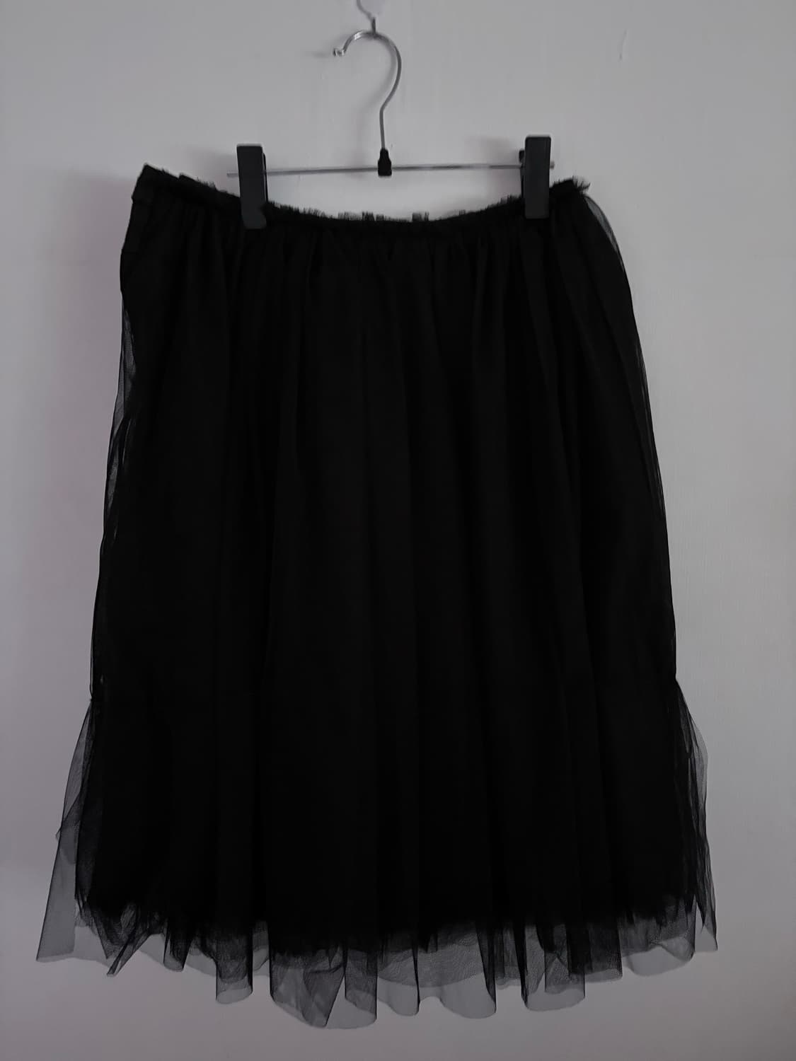 LONSLAN 2025 SUMMER 黑色半裙纱裙 샤스커트 상품이미지3