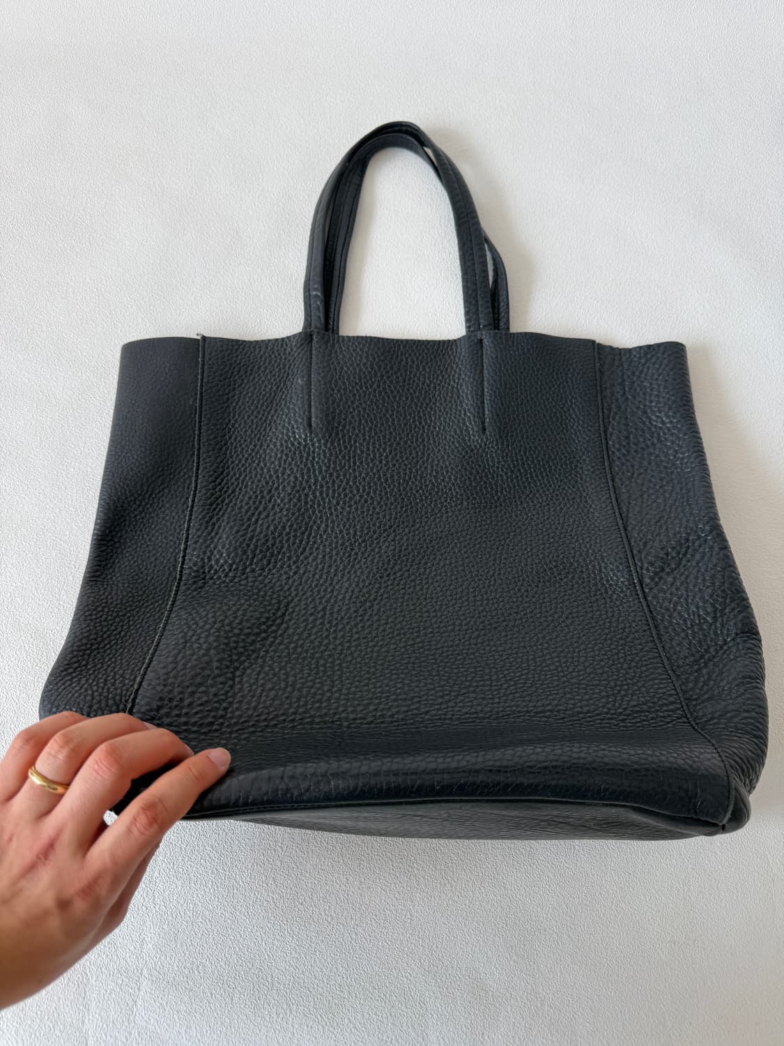 Pre owned 레더 토트백 상품이미지6