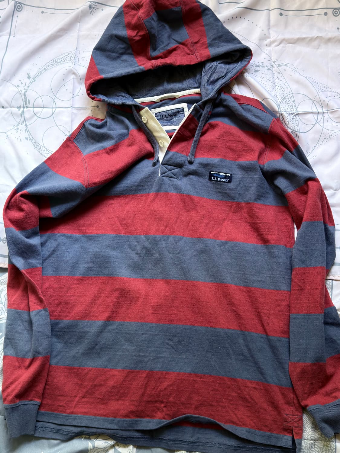 엘엘빈 스트라이프 럭비 후드 상품이미지1