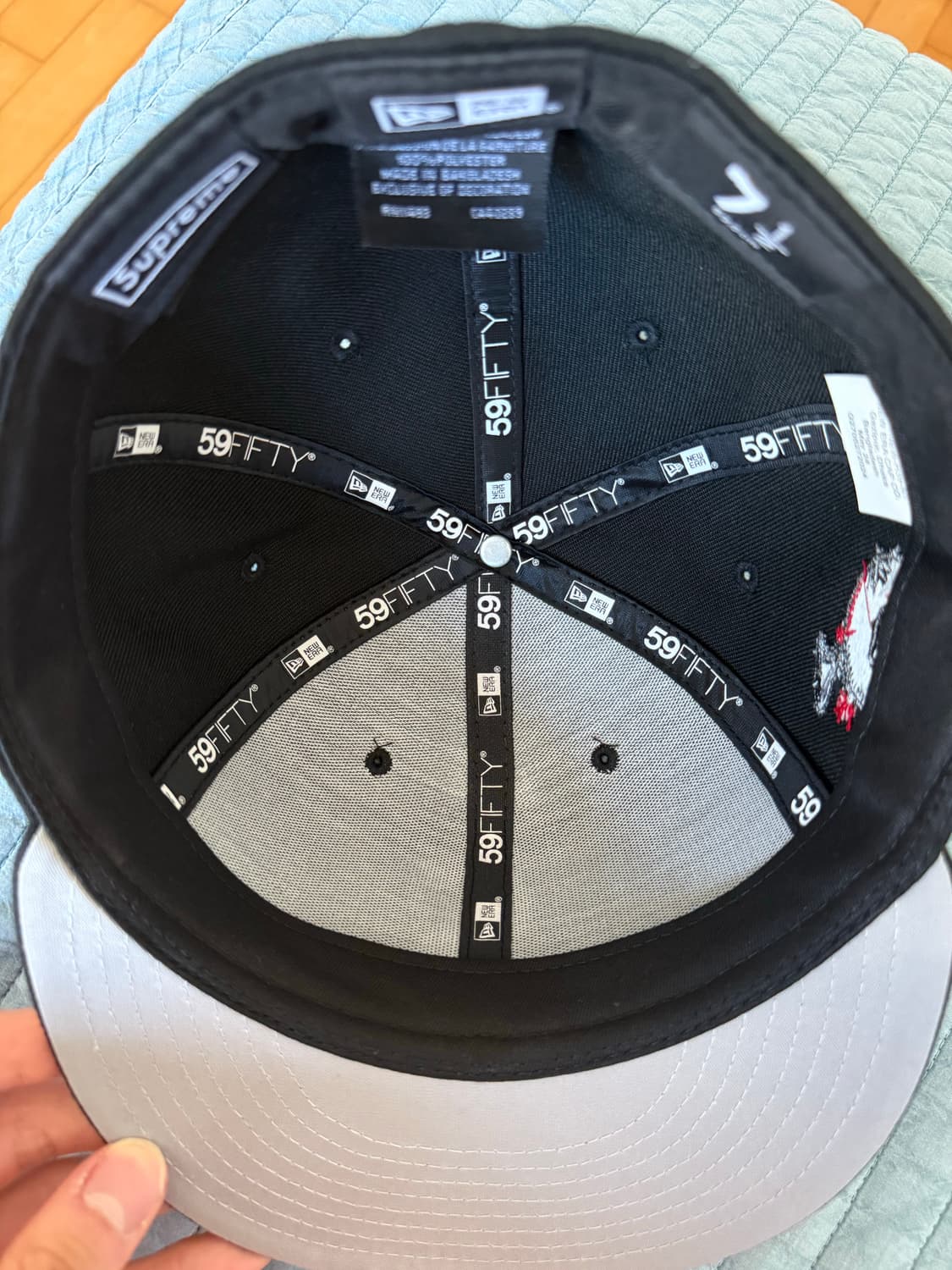 슈프림 x 뉴에라 스크류 볼 S 로고 블랙 - 24FW 7 1/2 새상품 상품이미지3