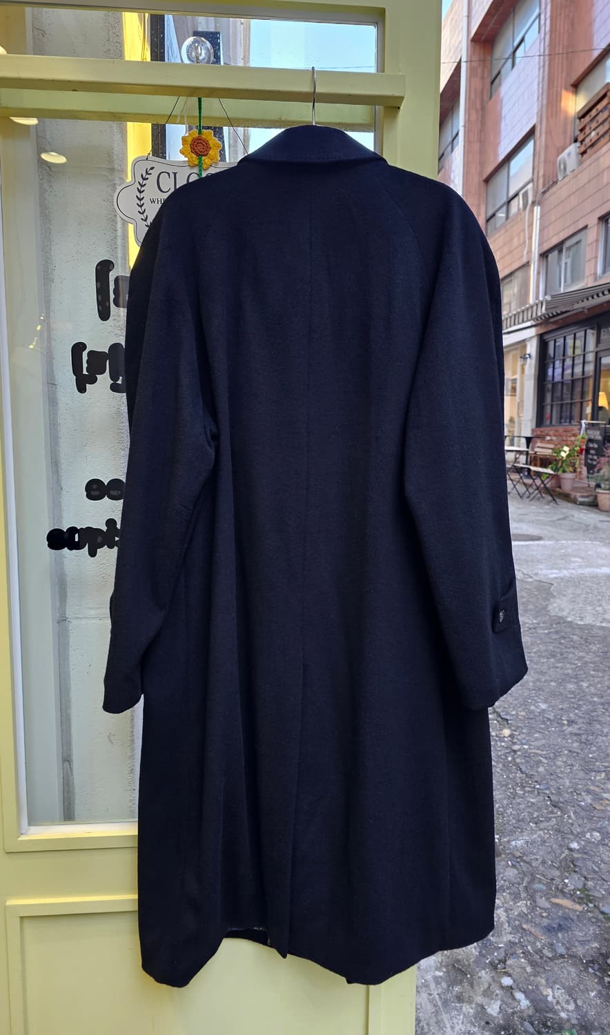 Dicuore 블랙 캐시미어&실크 발마칸 코트 상품이미지8