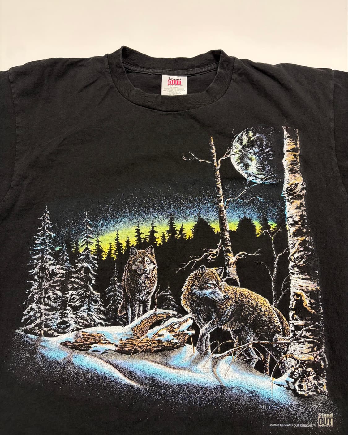 90s Wolves Tee (black) 상품이미지5