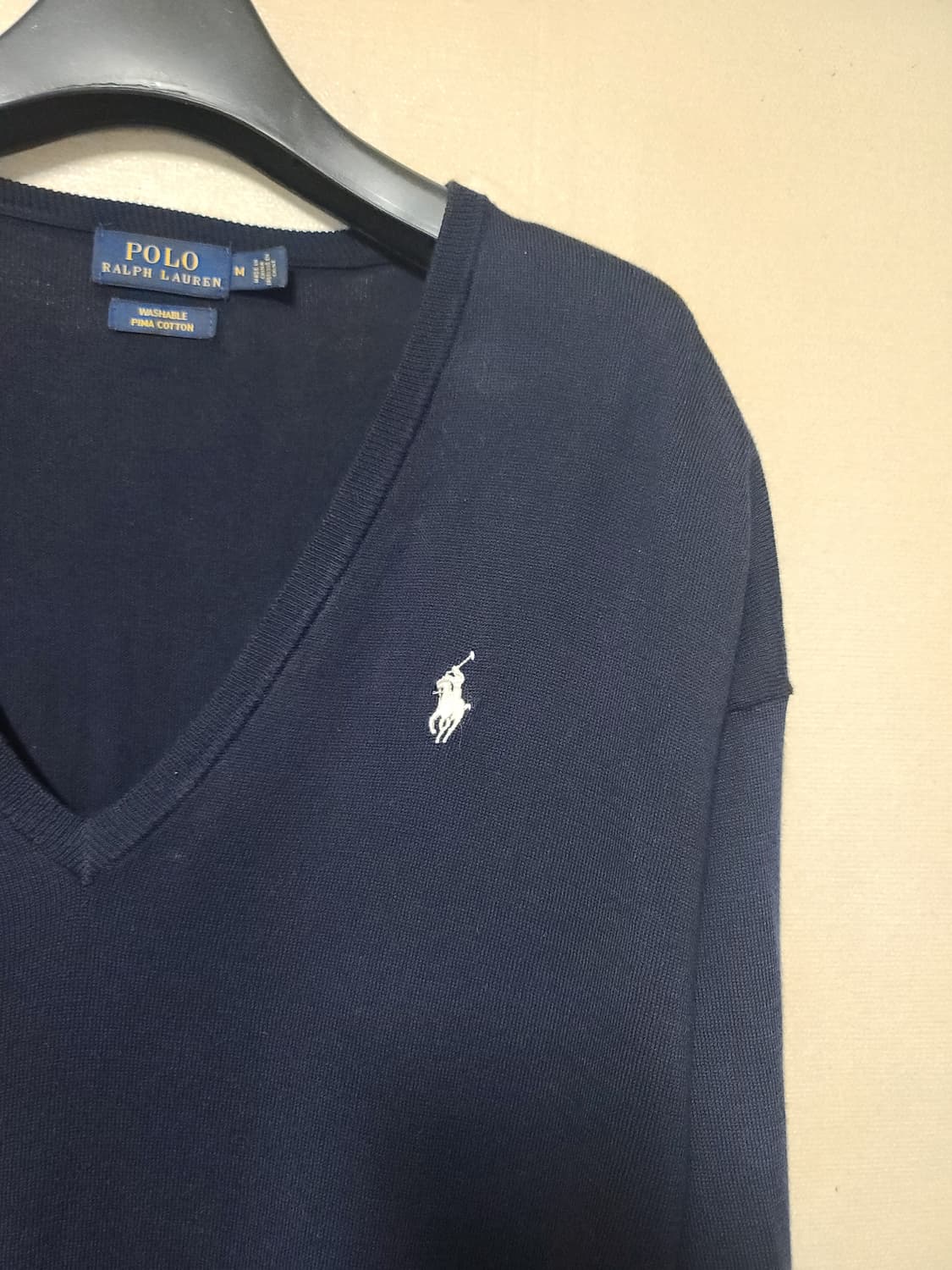 폴로 랄프로렌 브이넥 코튼니트 상품이미지3