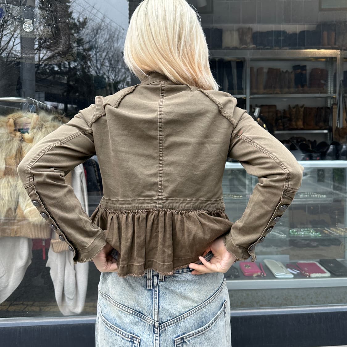 00s 프리피플 라이트웨이트 러플 나폴레옹 자켓 상품이미지7