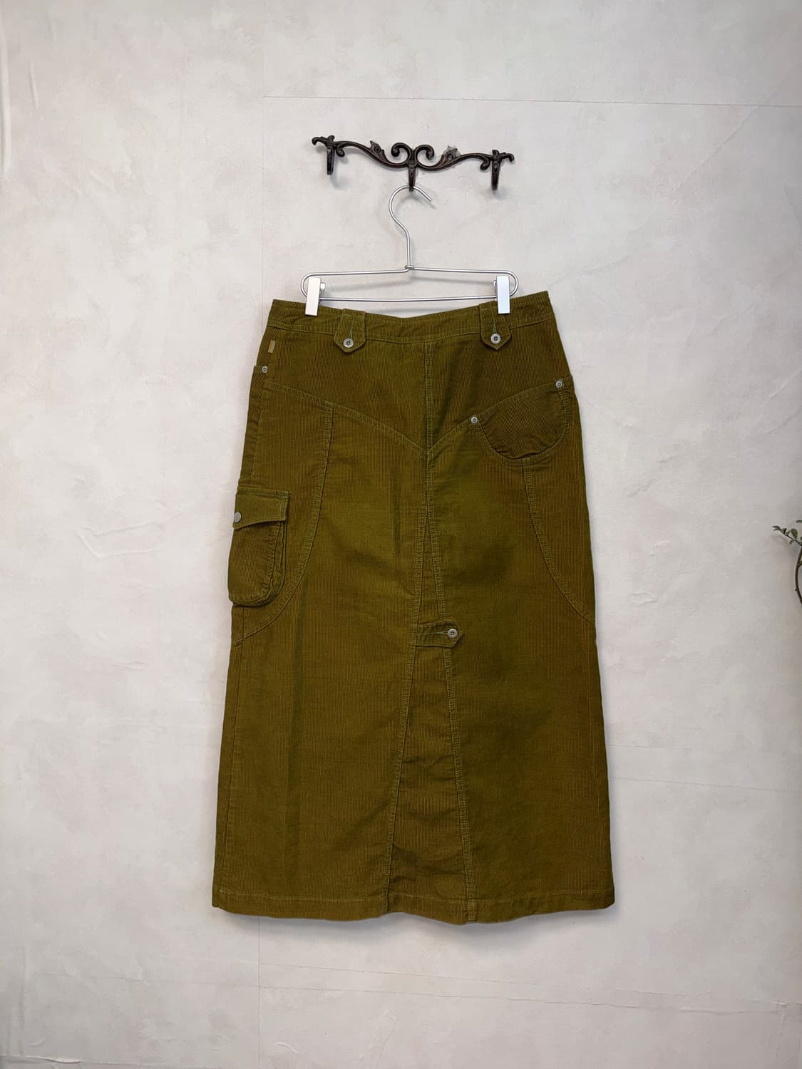 Oilily olive corduroy pocket cargo skirt 상품이미지3