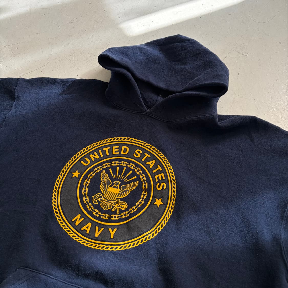 US NAVY USA OG 빈티지 후드티 XL 상품이미지4