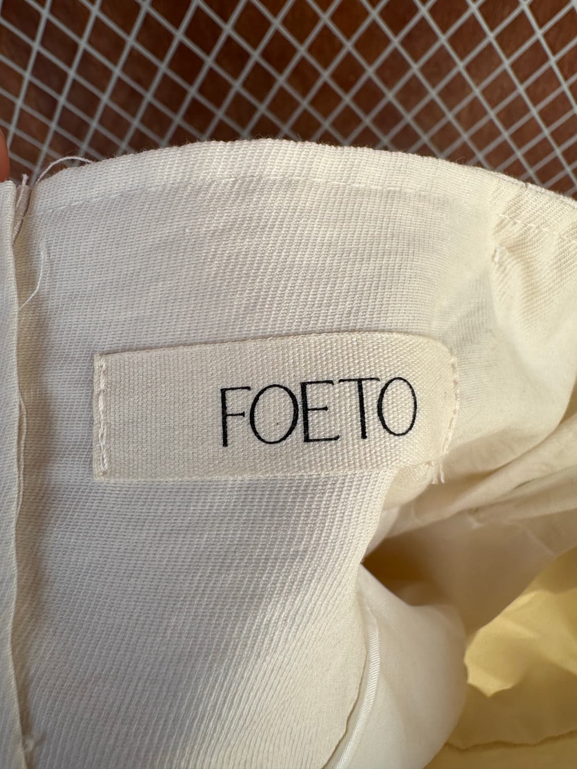 FOETO 포에토 아이보리 플리츠 오버핏 에이프런 레이어드 끈 원피스 상품이미지6