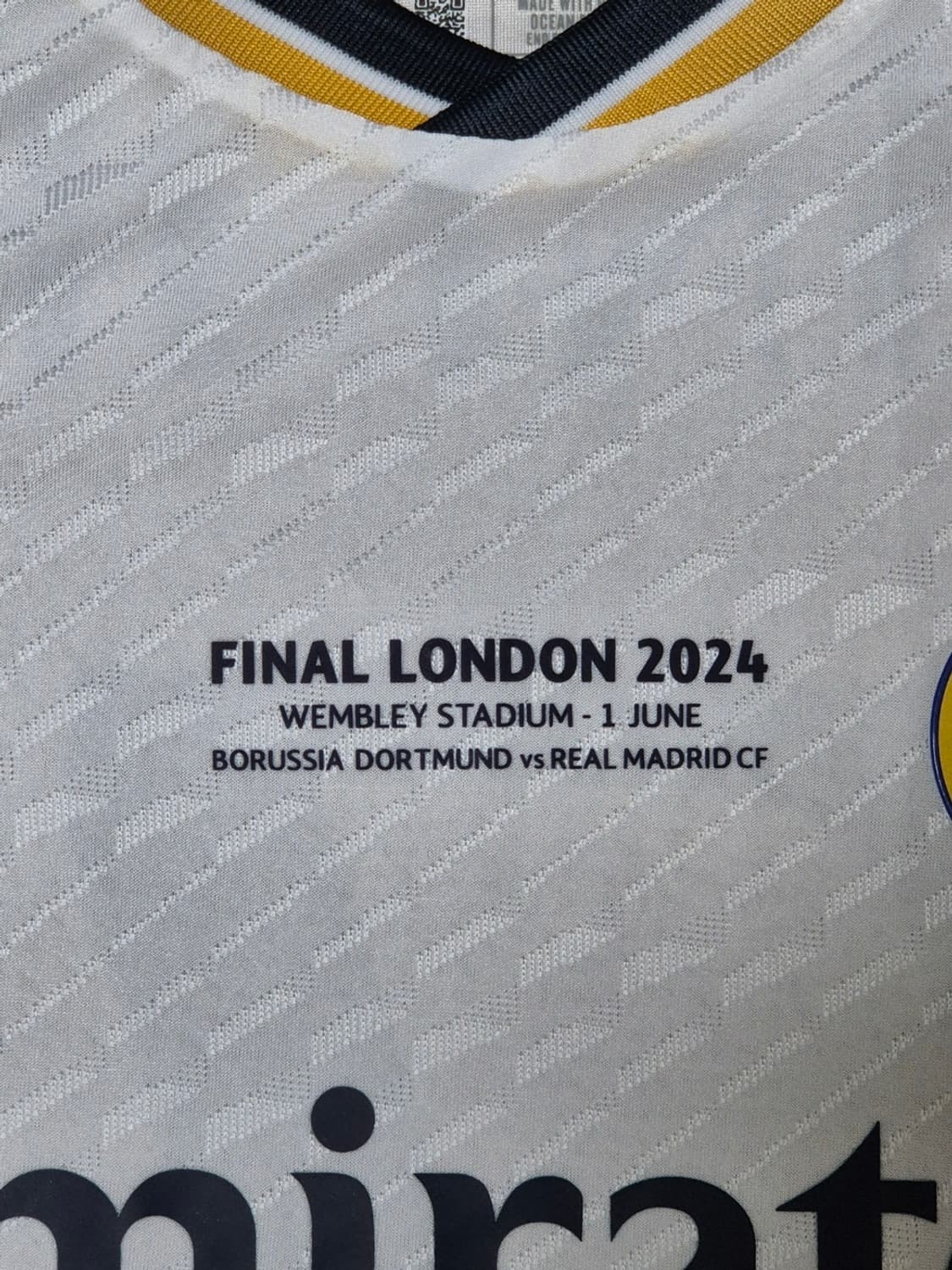 23-24 레알마드리드 모드리치 홈 유니폼 L 챔스파이널패치 상품이미지4