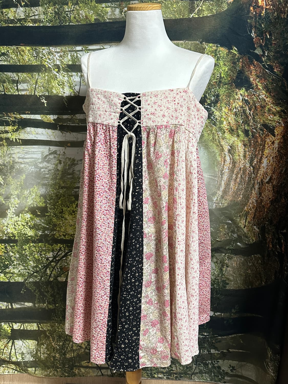 일본 katie 케이티 잔꽃 패치워크 패치 원피스 모리 모리걸  상품이미지5