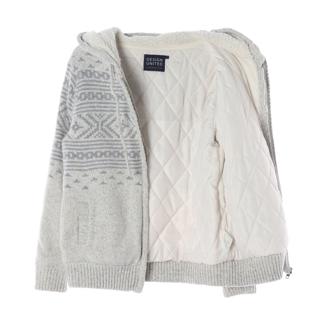 DESIGN UNITED 노르딕 페어아일 보아안감 후드집업 XL 상품이미지2