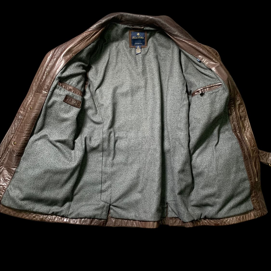 [M~L] 브룩스브라더스 벨티드 가죽 자켓 상품이미지3