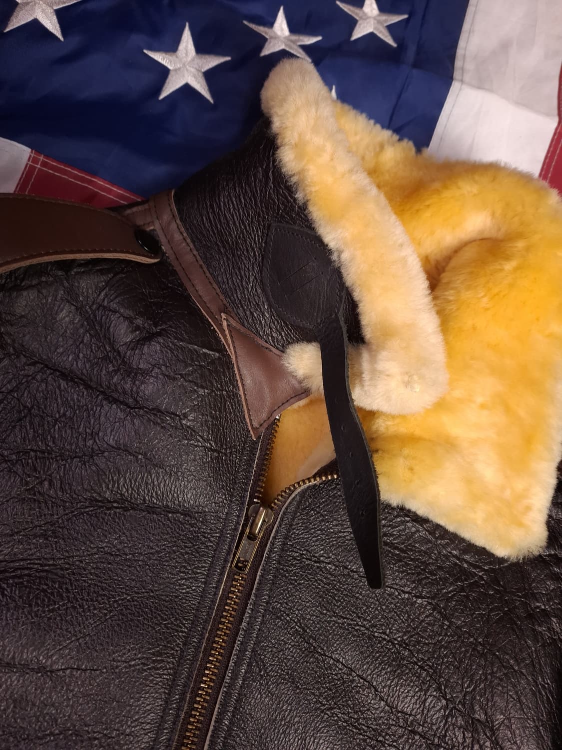 특A 국내산 미공군 TYPE B-6 항공 폭격기 무스탕 상품이미지6