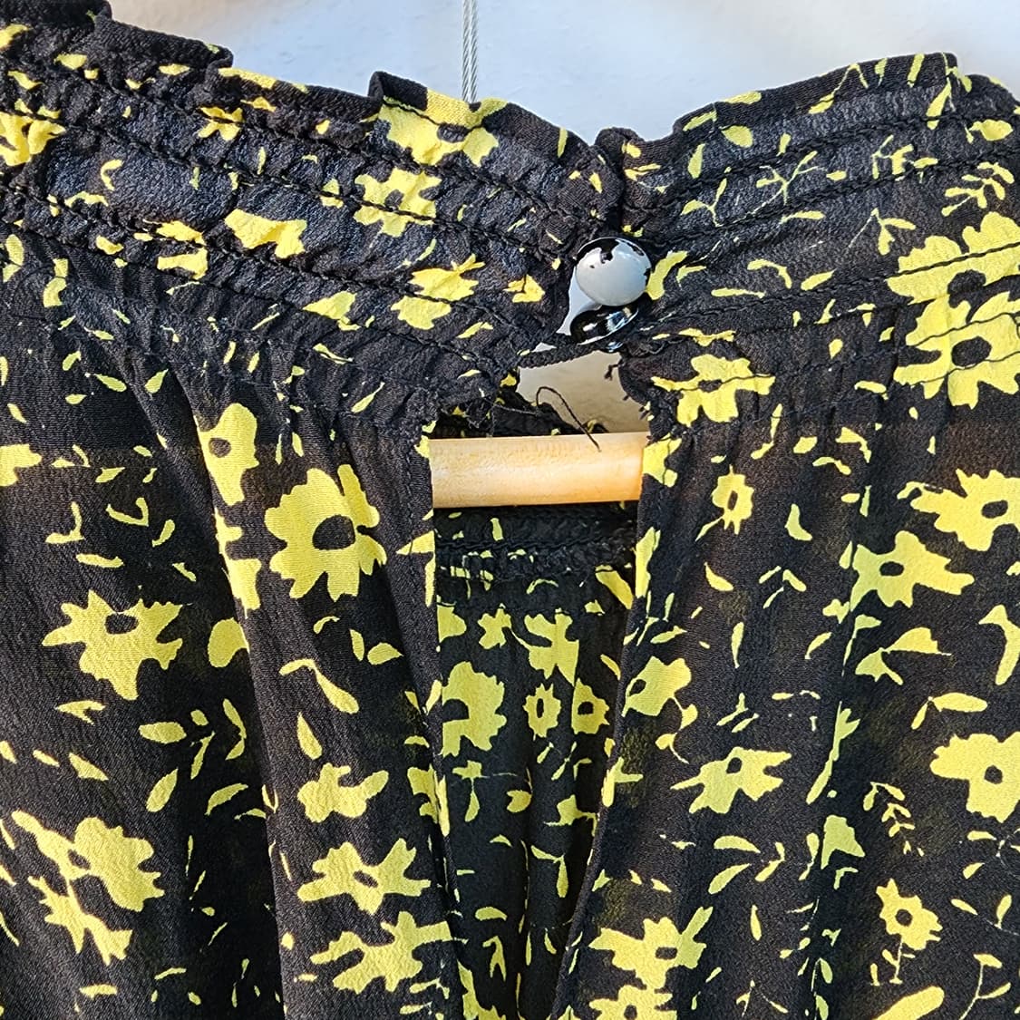 수입 쟈딕디자인 블랙 실크 꽃무늬 롱 원피스 상품이미지5