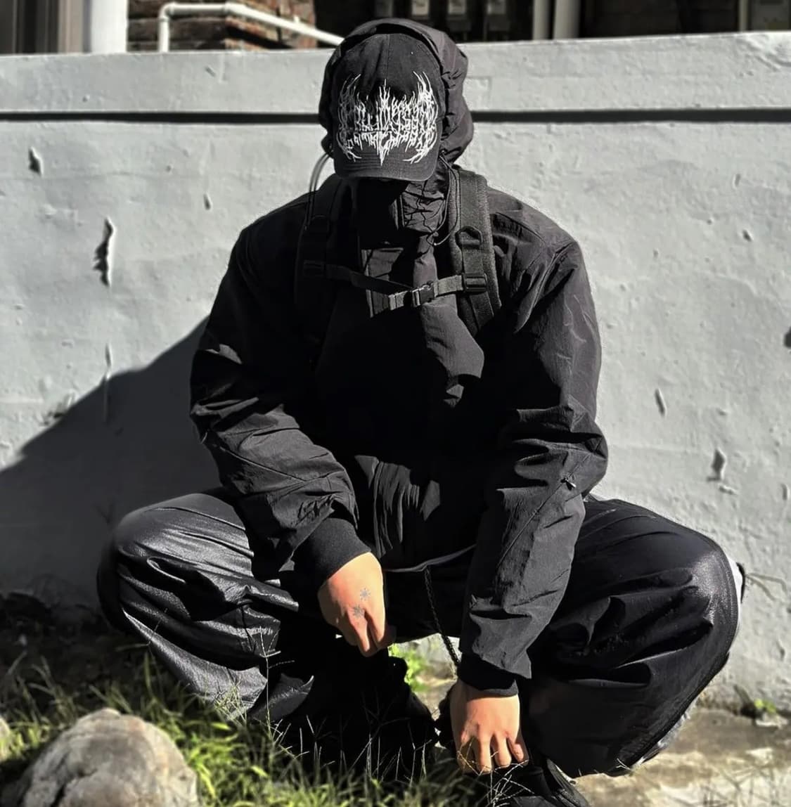 프로젝트 G/R 메탈릭 로고 캡 블랙 상품이미지2