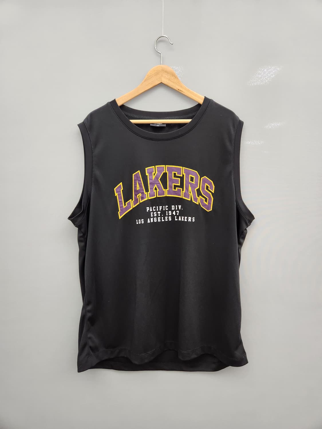 LAL LAKERS 아플리케 메쉬 슬리브리스 상품이미지1