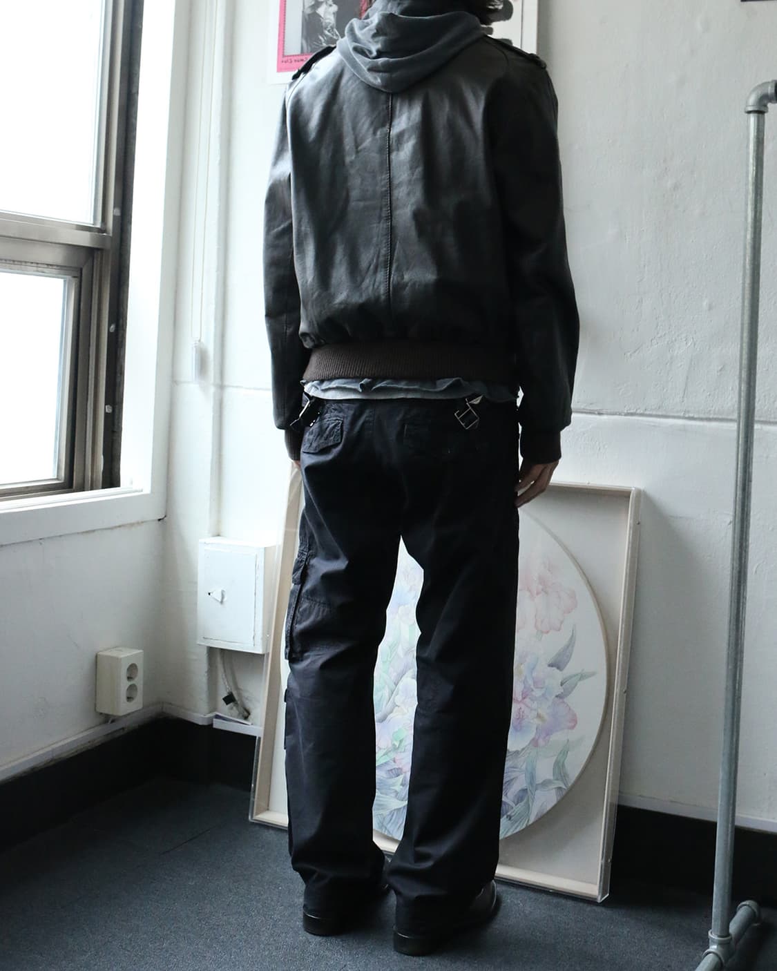 멤버스온리 레더 봄버 자켓  상품이미지3