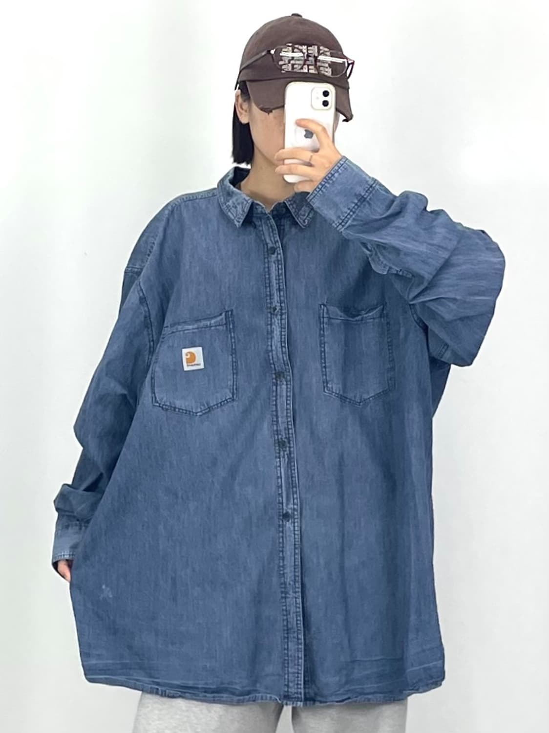 [4XL]칼하트 데님 셔츠 CK9805 상품이미지1