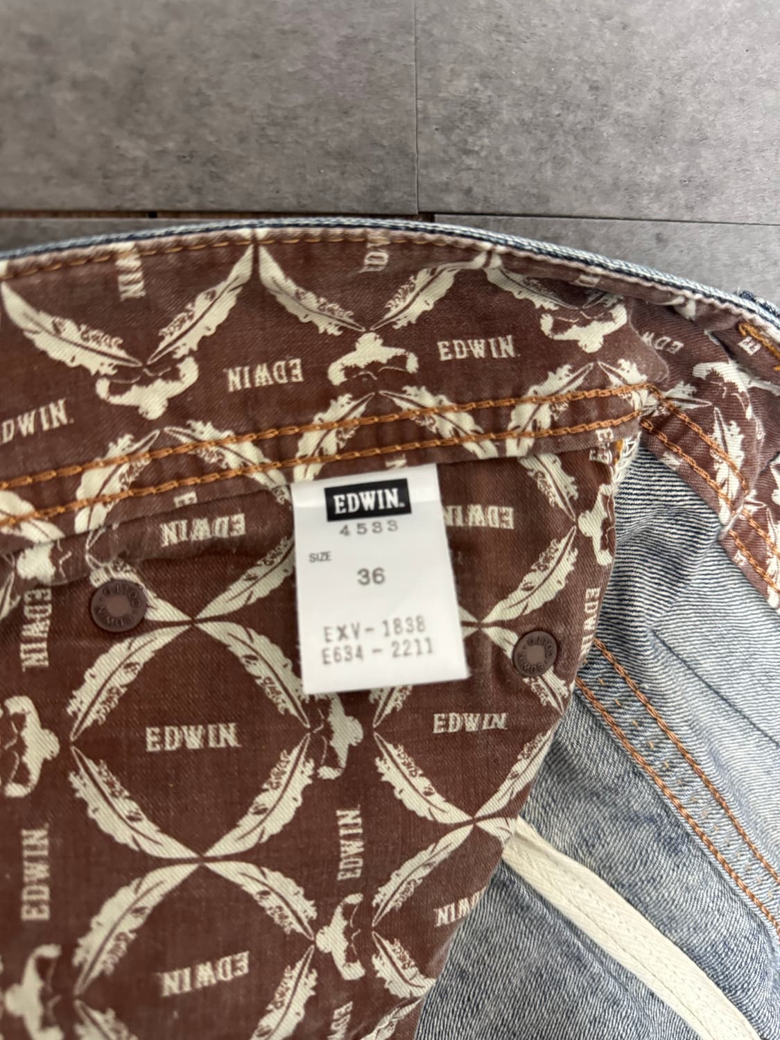 에드윈 XV 웨스턴 데님 반바지 상품이미지6