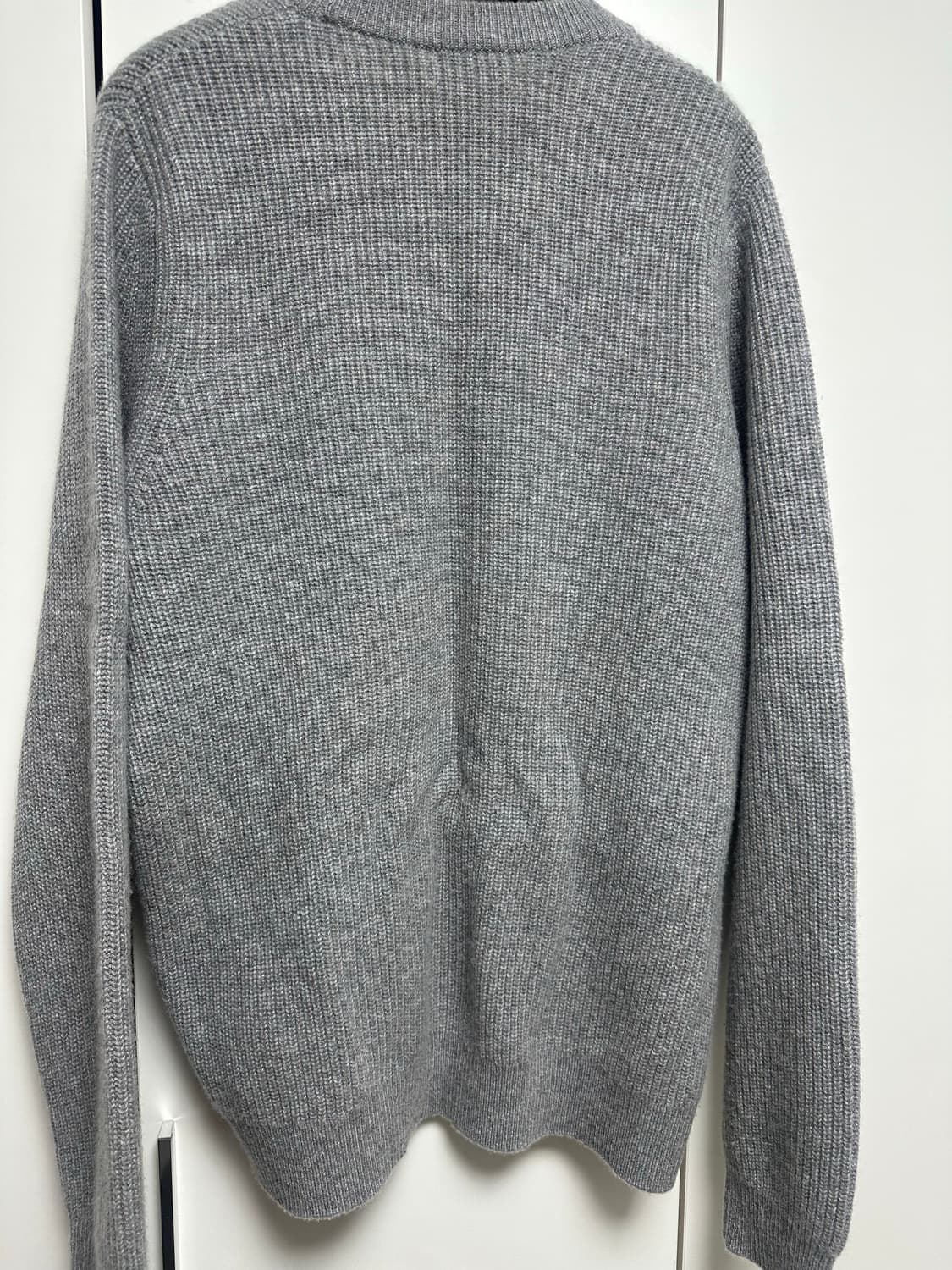 코스 캐시미어 100% 니트 그레이 L 상품이미지3