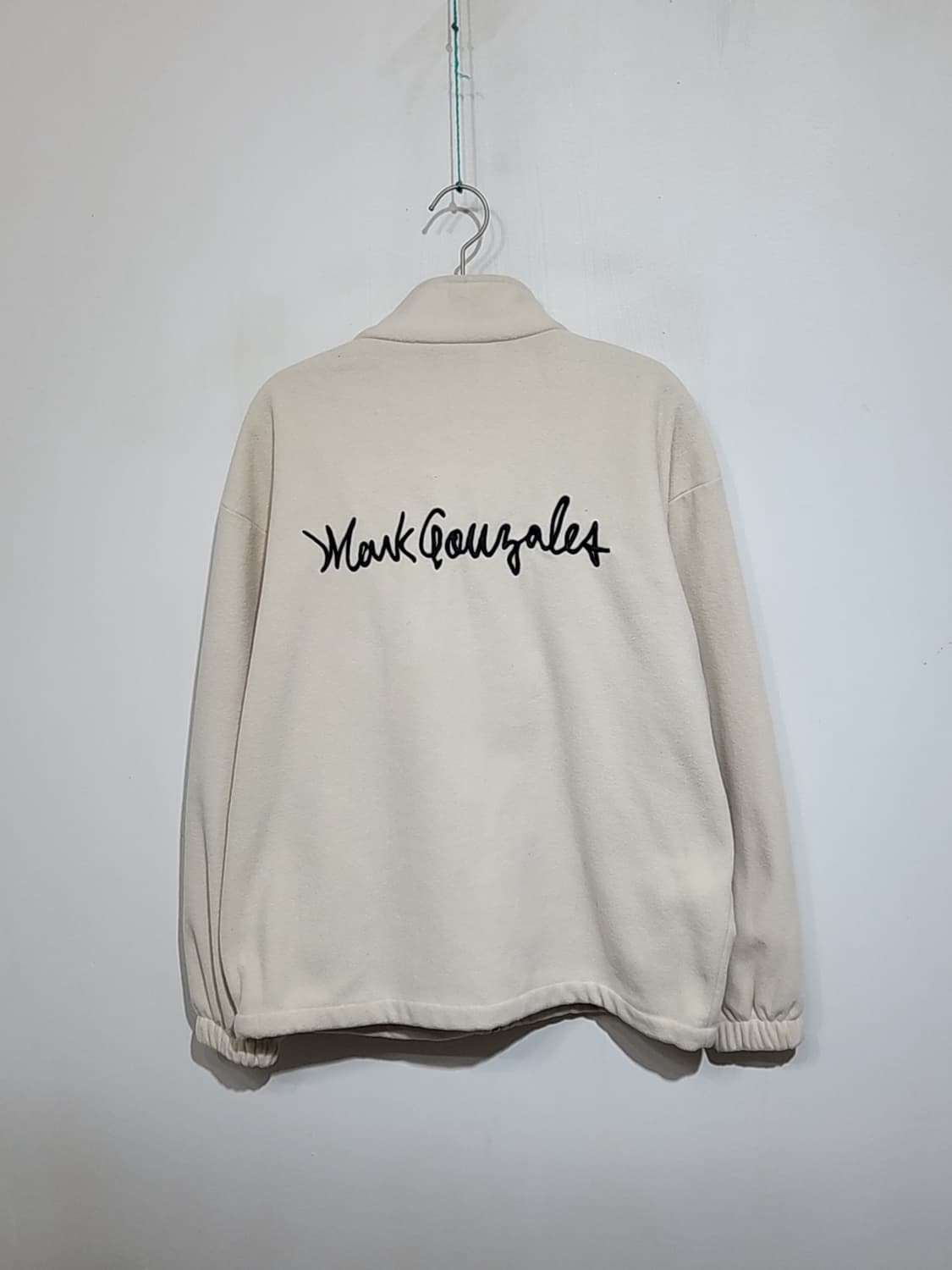 (L) 마크곤잘레스 후리스 점퍼 베이지 플리스 자켓 빅로고  상품이미지6