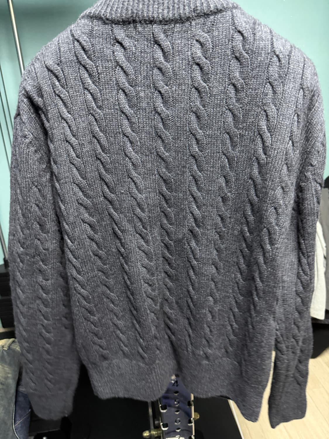 토니웩 슈퍼파인울 케이블니트집업 M사이즈 상품이미지2