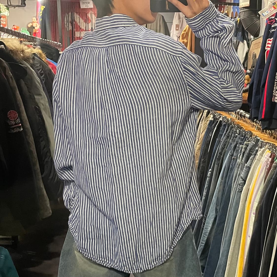 [IM] Polo 폴로 스트라이프 블루 긴팔셔츠 상품이미지6