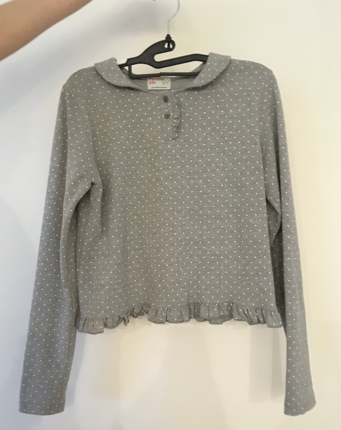 도트 프릴 티셔츠 상품이미지1