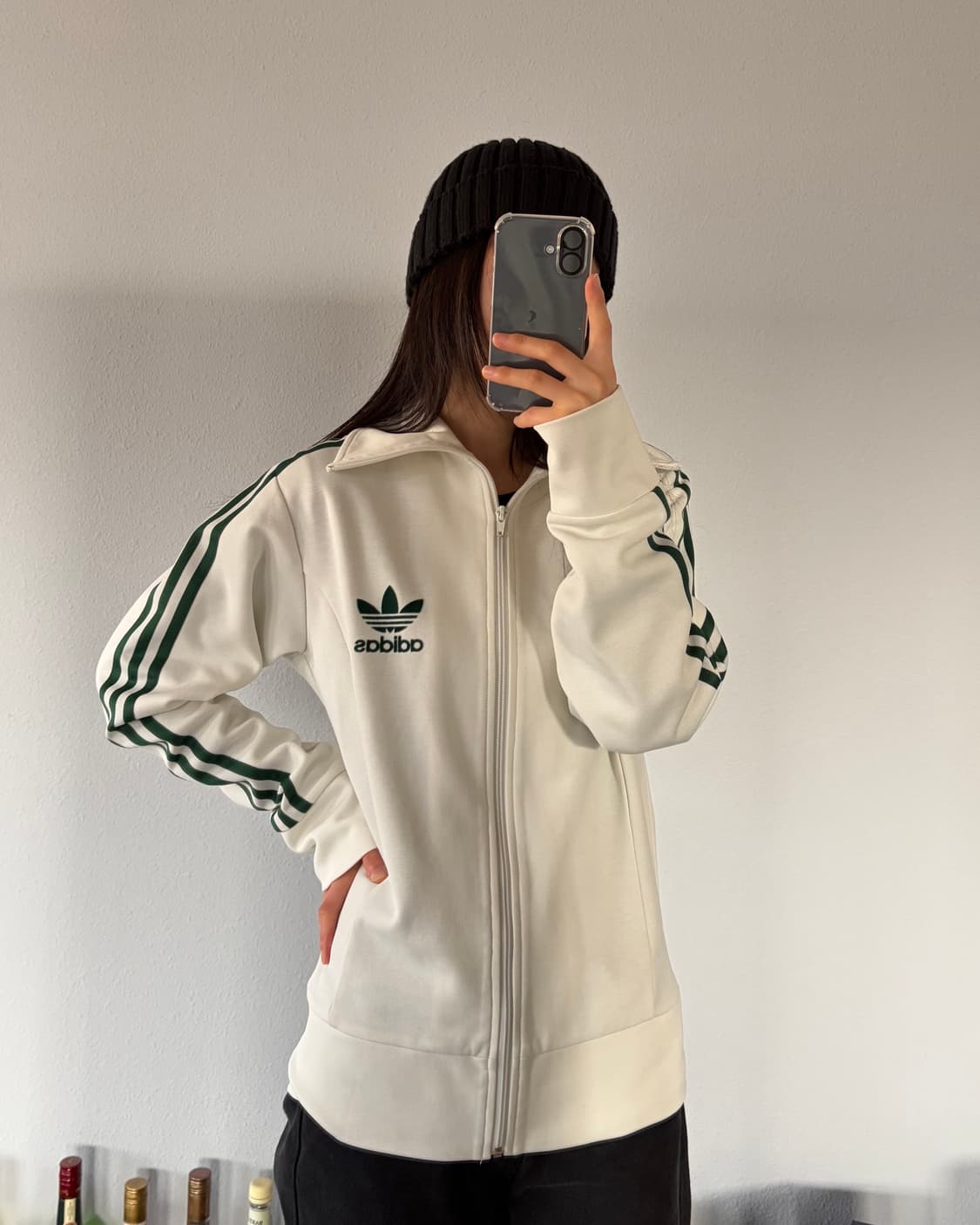 [M]아디다스 유로파 흰초 화이트 그린 트랙탑 져지 상품이미지1