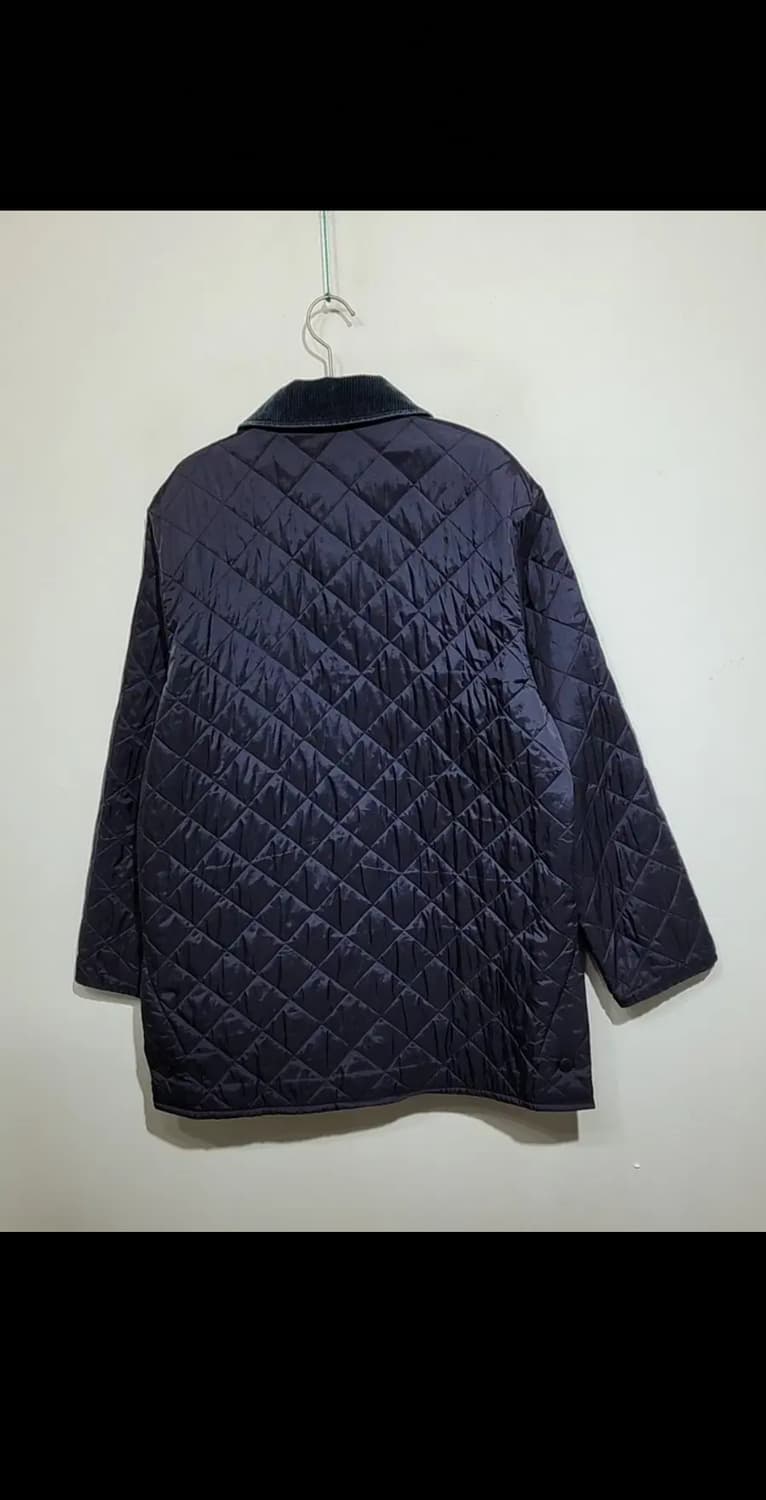 (XL) 바버 퀼팅자켓 네이비 누빔점퍼 코듀로이 카라넥  상품이미지6