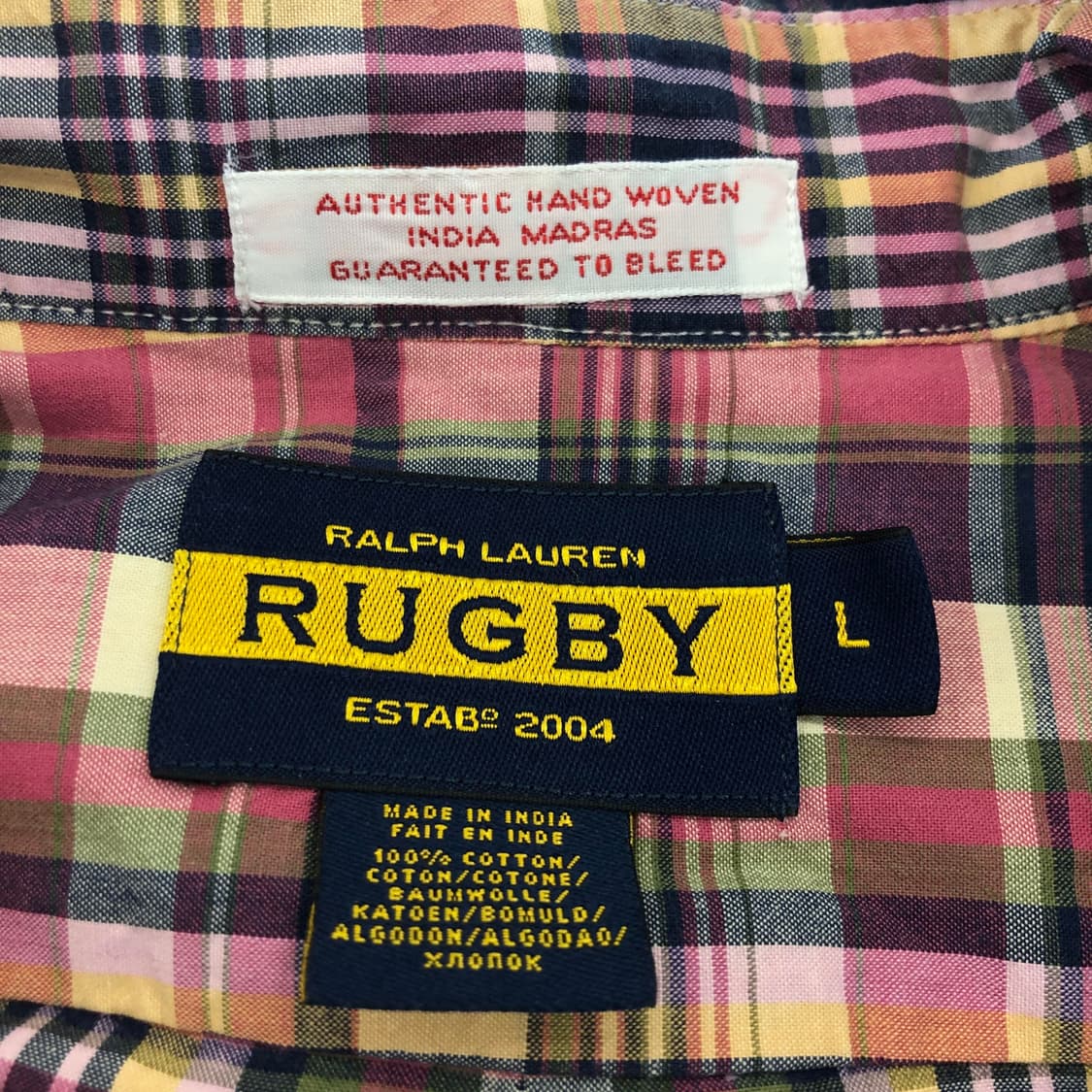 RUGBY 럭비 랄프로렌 체크셔츠 L 상품이미지5