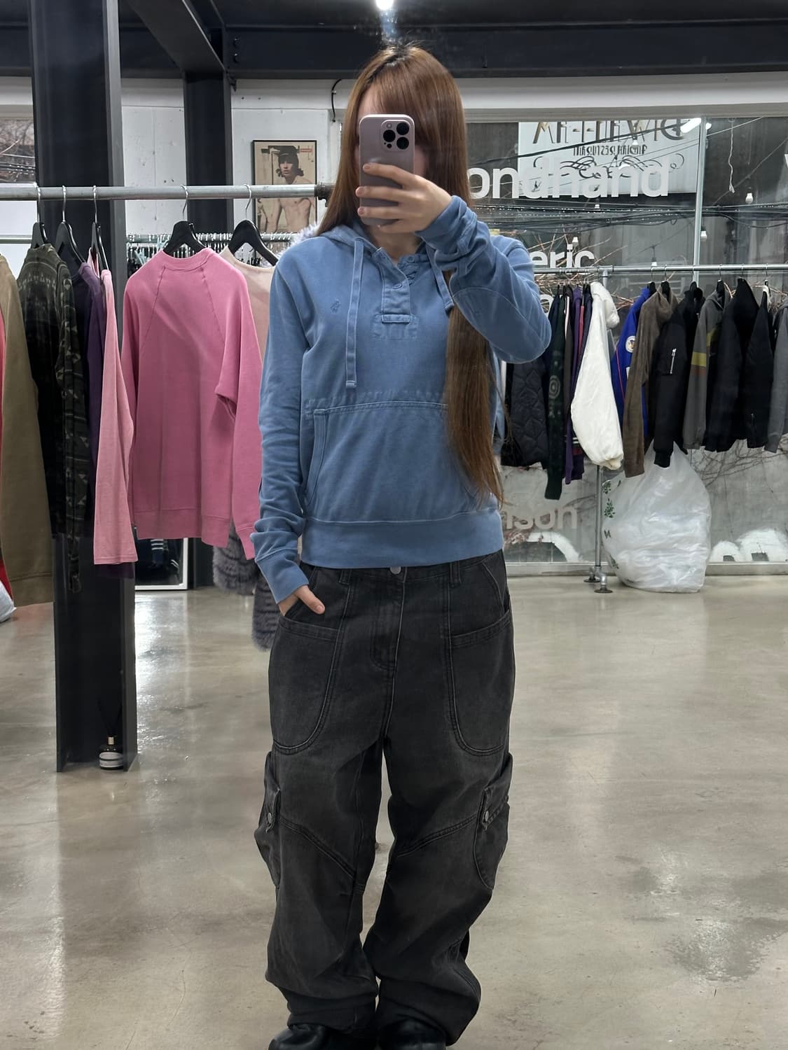 폴로랄프로렌 포니 버튼 패치 후드티 상품이미지2