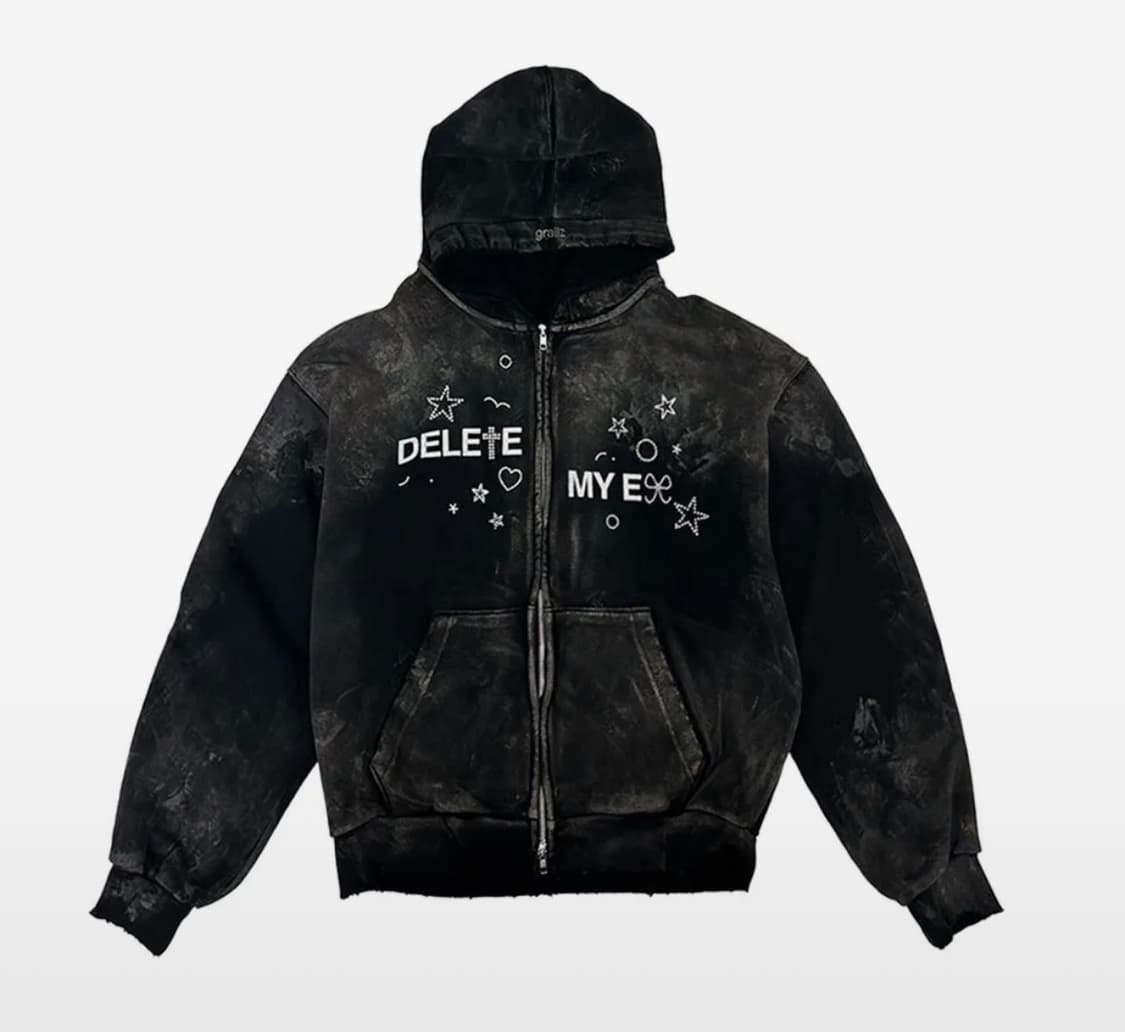 그레일즈 Deleted my ex zip hoodie 판매힙니다! 상품이미지1