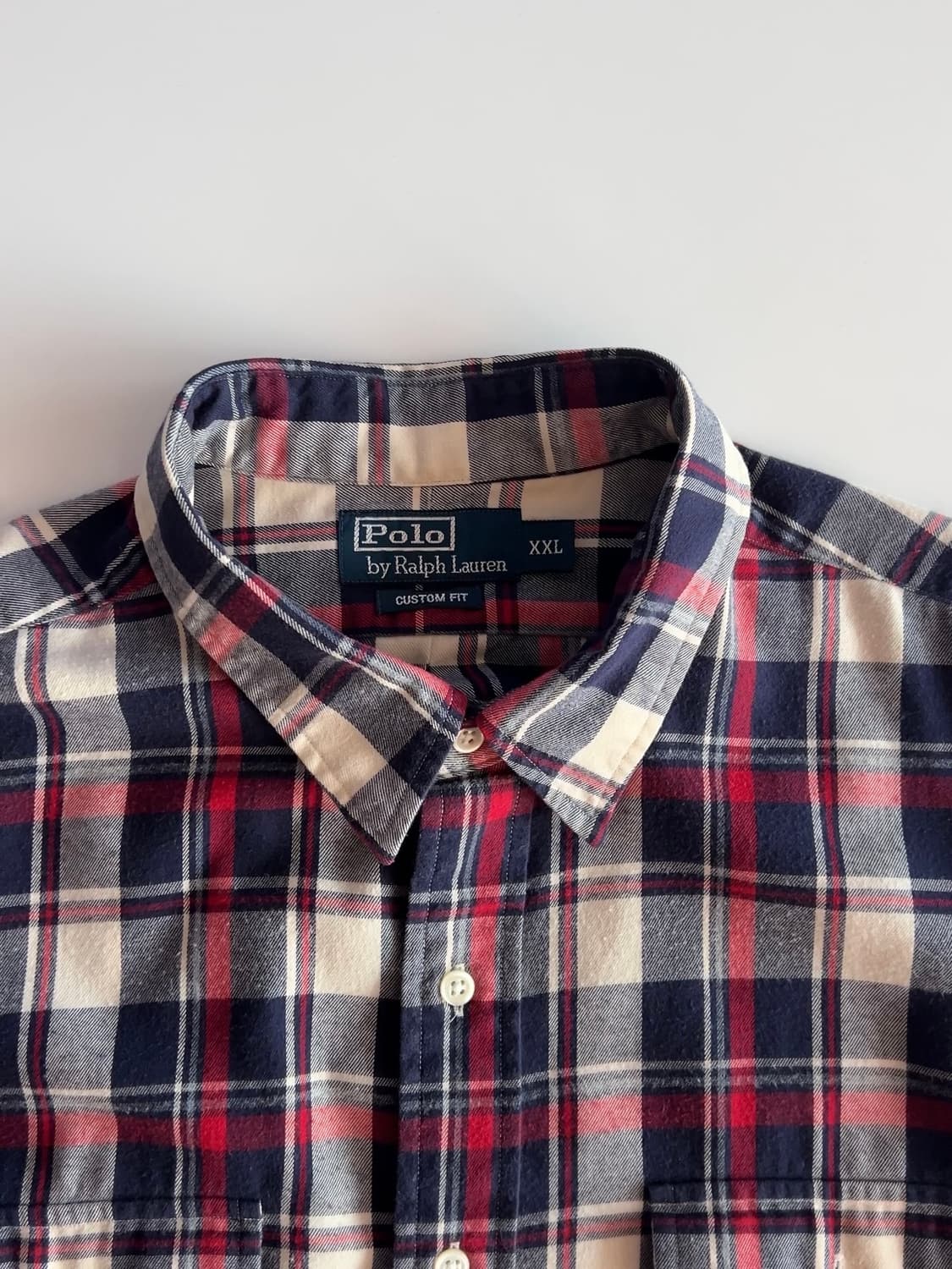 폴로 랄프로렌 투포켓 체크 셔츠 XXL 상품이미지5