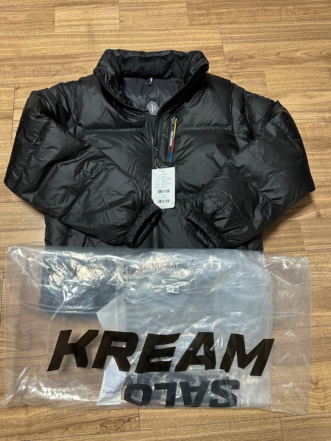 [M] 살로몬 컨투어 다운 자켓 블랙 상품이미지1