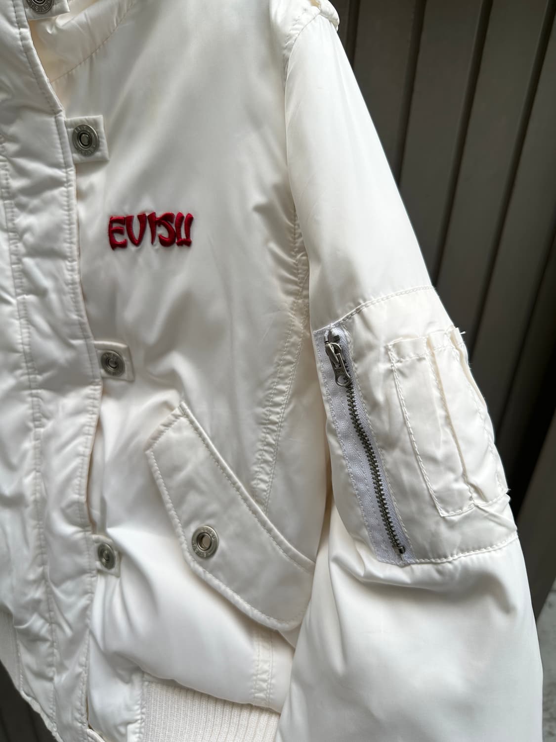 EVISU white padding bomber  상품이미지6