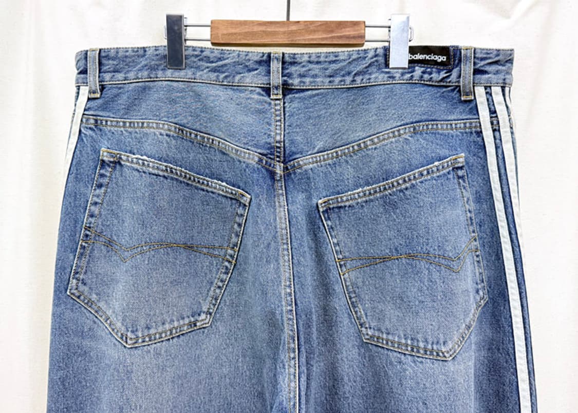 발렌시아가 아디다스 배기 데님 팬츠 연청 XL 상품이미지6