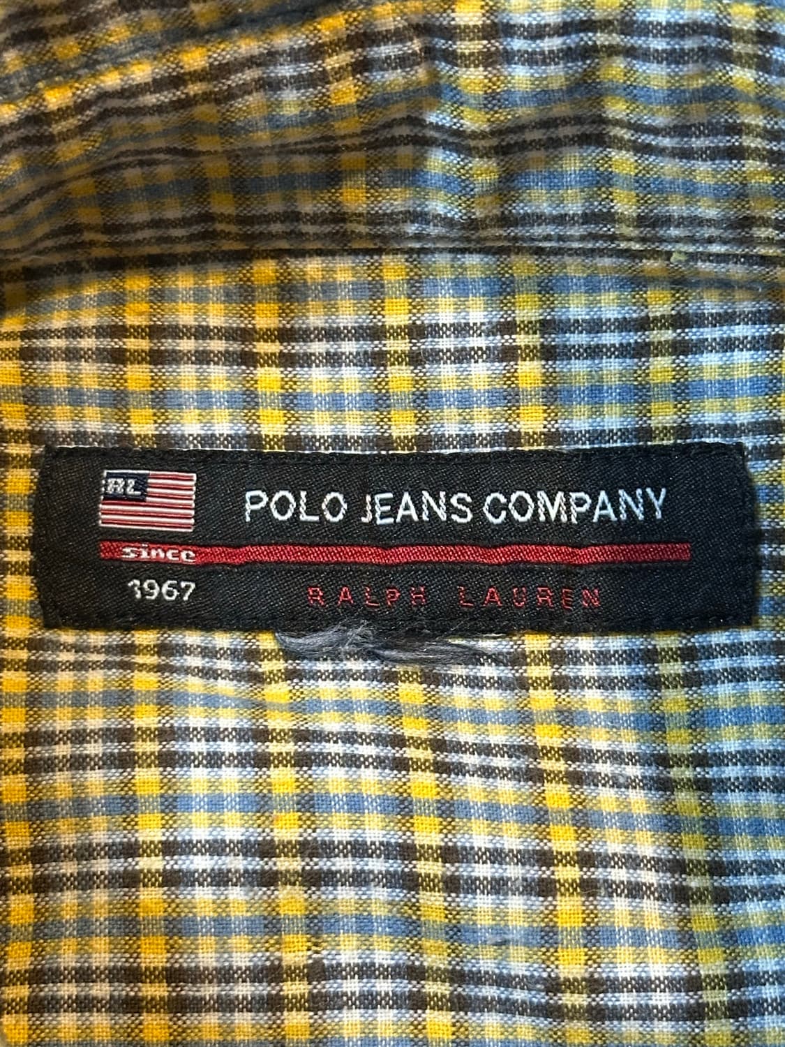 폴로 진스 POLO JEANS 원포켓 체크 반팔셔츠 상품이미지5