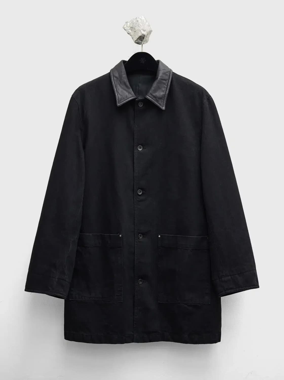 유스 / 26SS 레더 칼라 데님 하프 코트 / L 상품이미지1