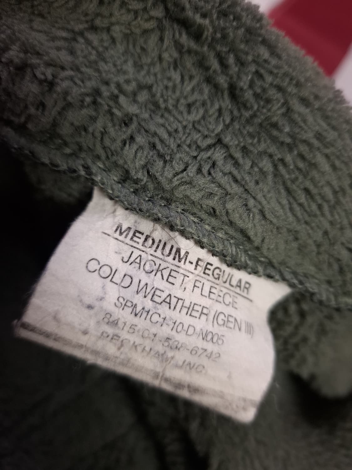 오리지날 미군 지급용 ACU 폴라텍 자켓 상품이미지2