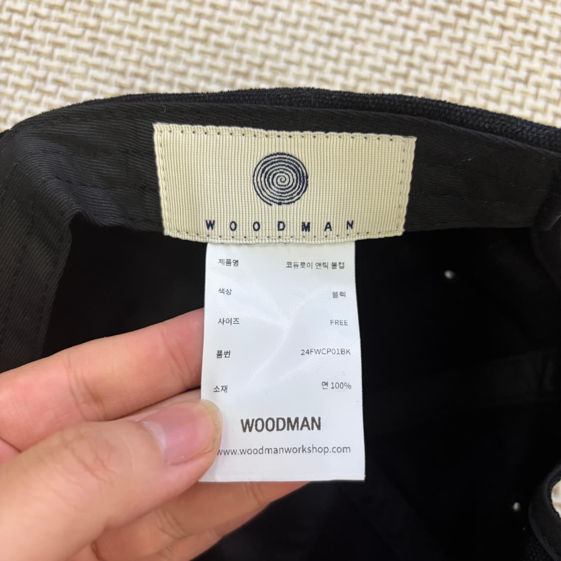F 우드먼 코듀로이 캡 모자 0622D1 상품이미지7