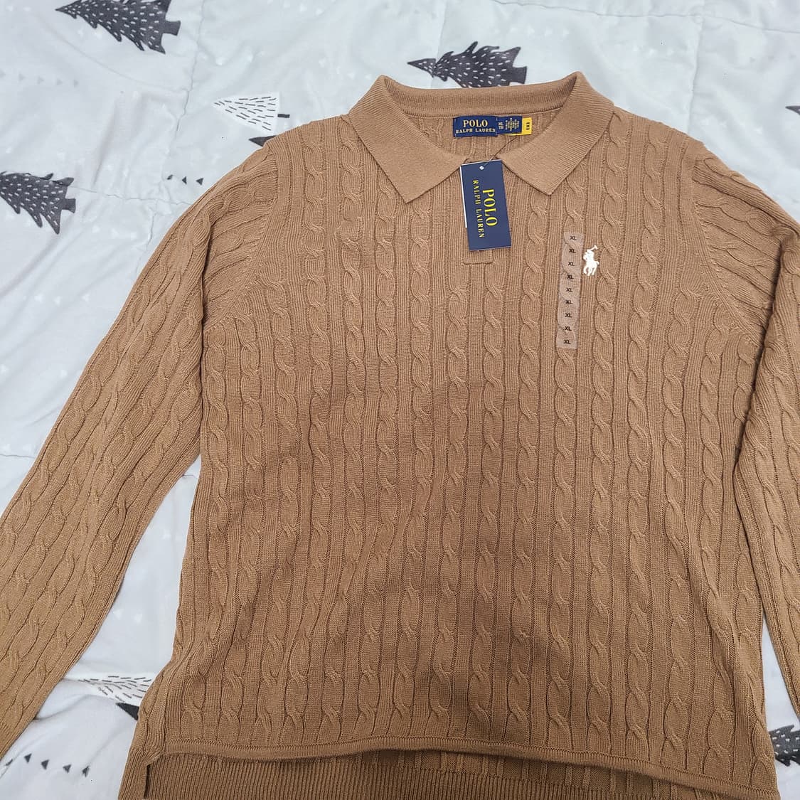 폴로 꽈배기 니트 상품이미지3