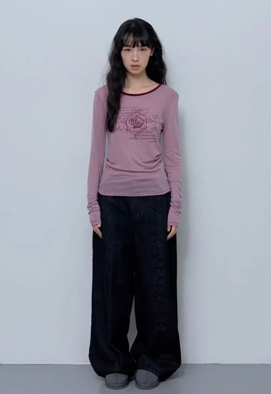 새상품 팬시클럽 슬리브 긴팔 티셔츠 상품이미지1