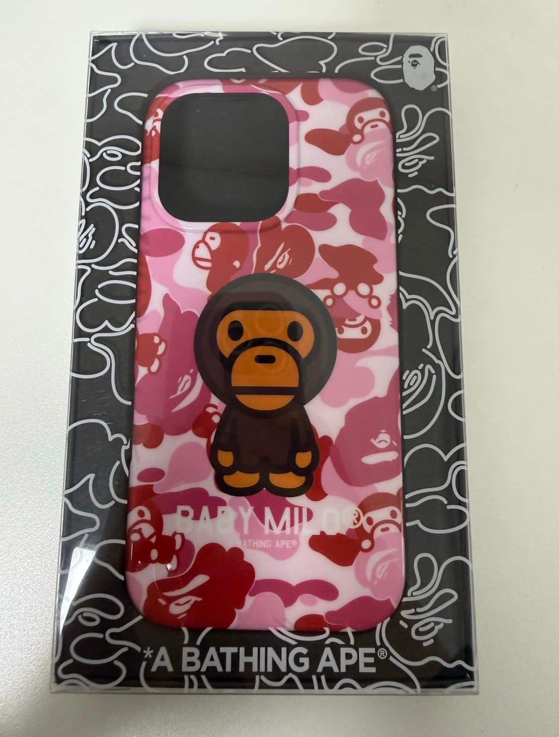 베이프 bape 16프로 16pro 케이스 핑크 상품이미지1