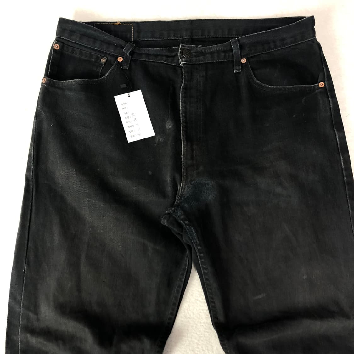 2000s 리바이스 505 흑청 데님팬츠  상품이미지3