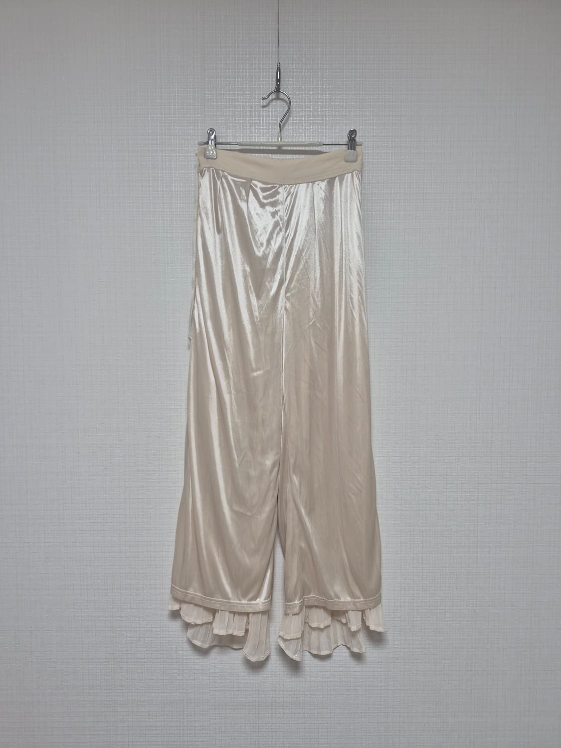 아이보리 펄플리츠 쉬폰팬츠 상품이미지9