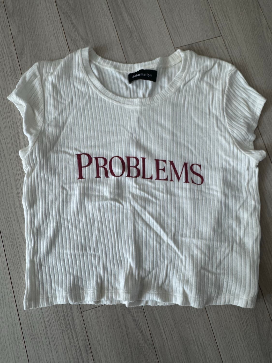 리포메이션 ‘problems’ 반팔탑 상품이미지2