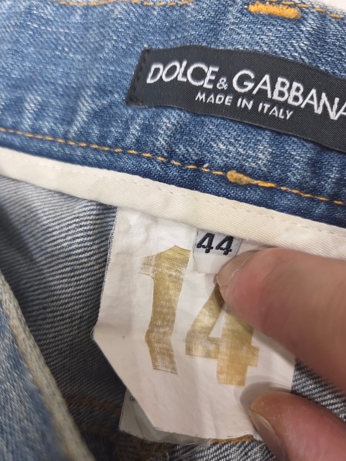 D&G  플레이트 디스트로이드 워싱 데님 상품이미지9