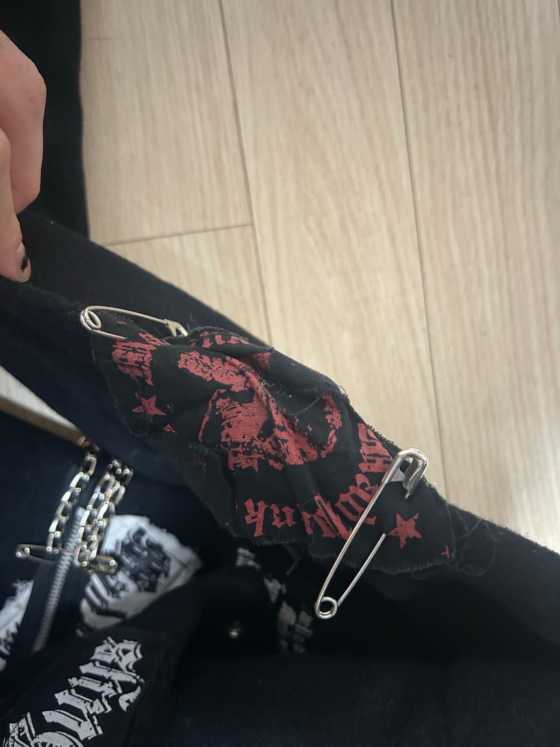 VintageAcid zazz men punk jacket  m size 상품이미지7