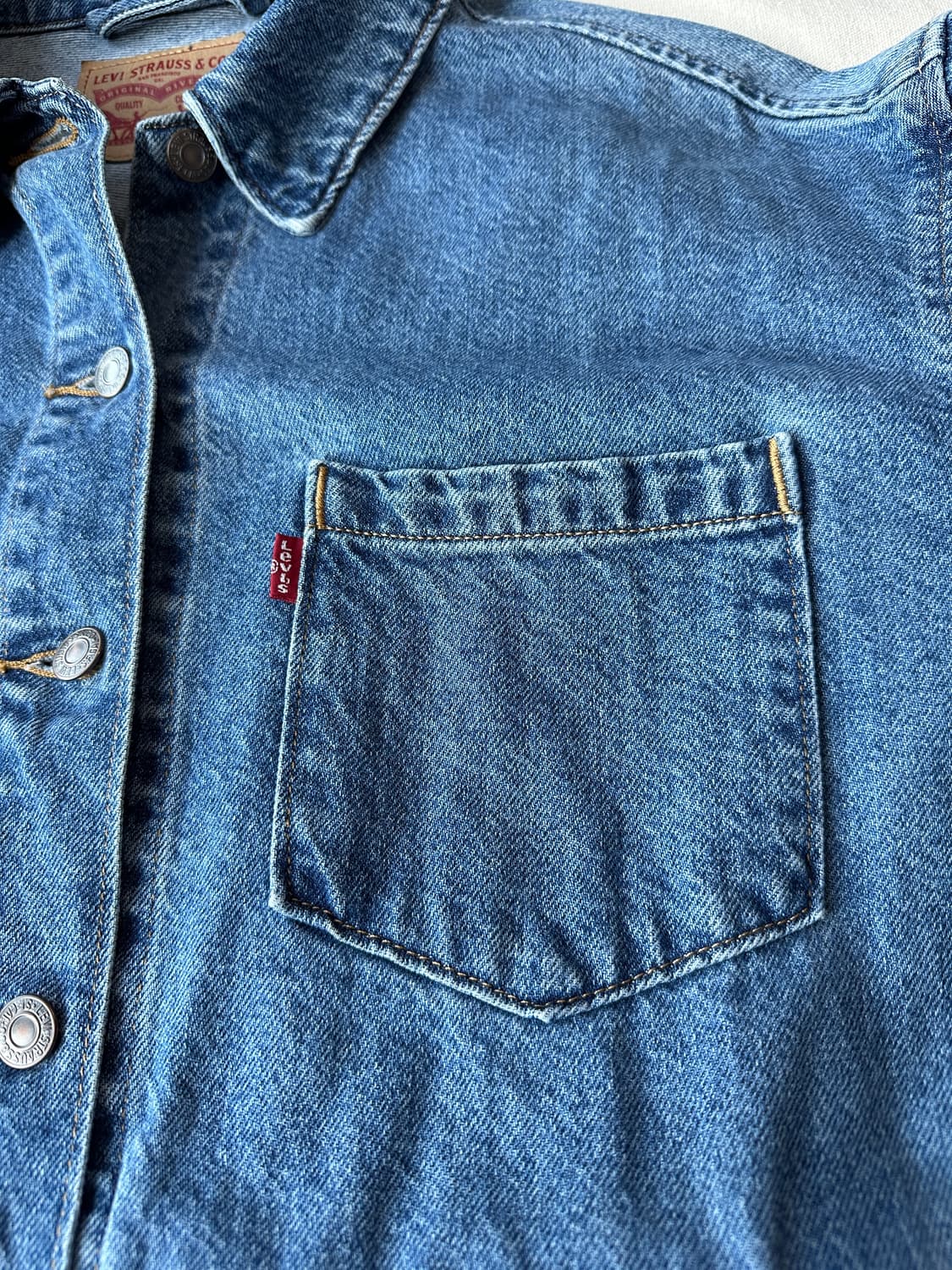 리바이스 셔츠형 데님 자켓 셔켓 100 상품이미지2